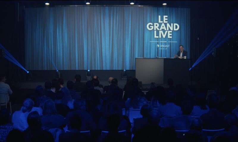 Le plateau du Grand Live Diagast au Flex, face au public