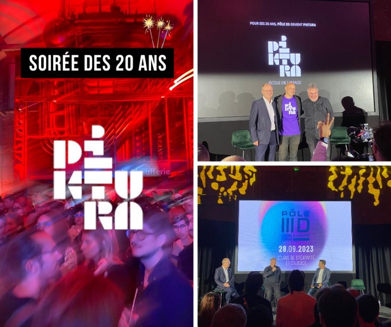La soirée des 20 ans de Pôle 3D et la révélation du nouveau nom Piktura